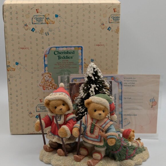 Cherished Teddies Segrid, Justaf & Ingmar (352799) 1998 "Spirit of Christmas" - Picture 2 of 11